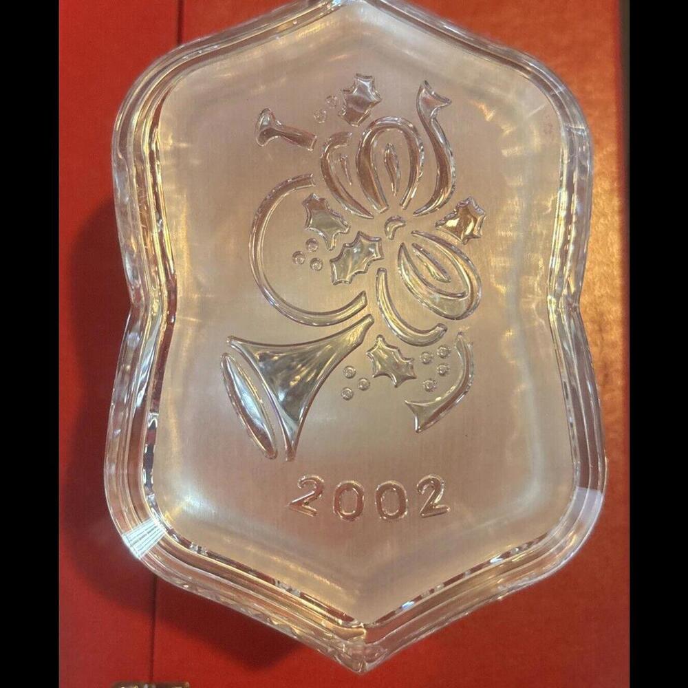 🔮🎶Waterford Songs Of Christmas 7th Edition - 2002 Deck The Halls Music Box
